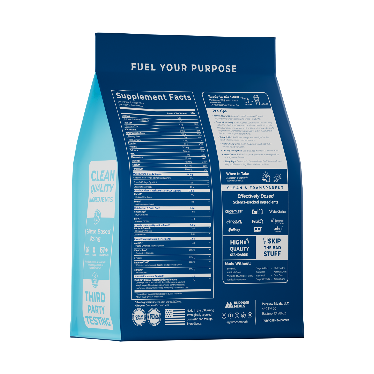 Purpose Meals 14 Meal Bulk Pack